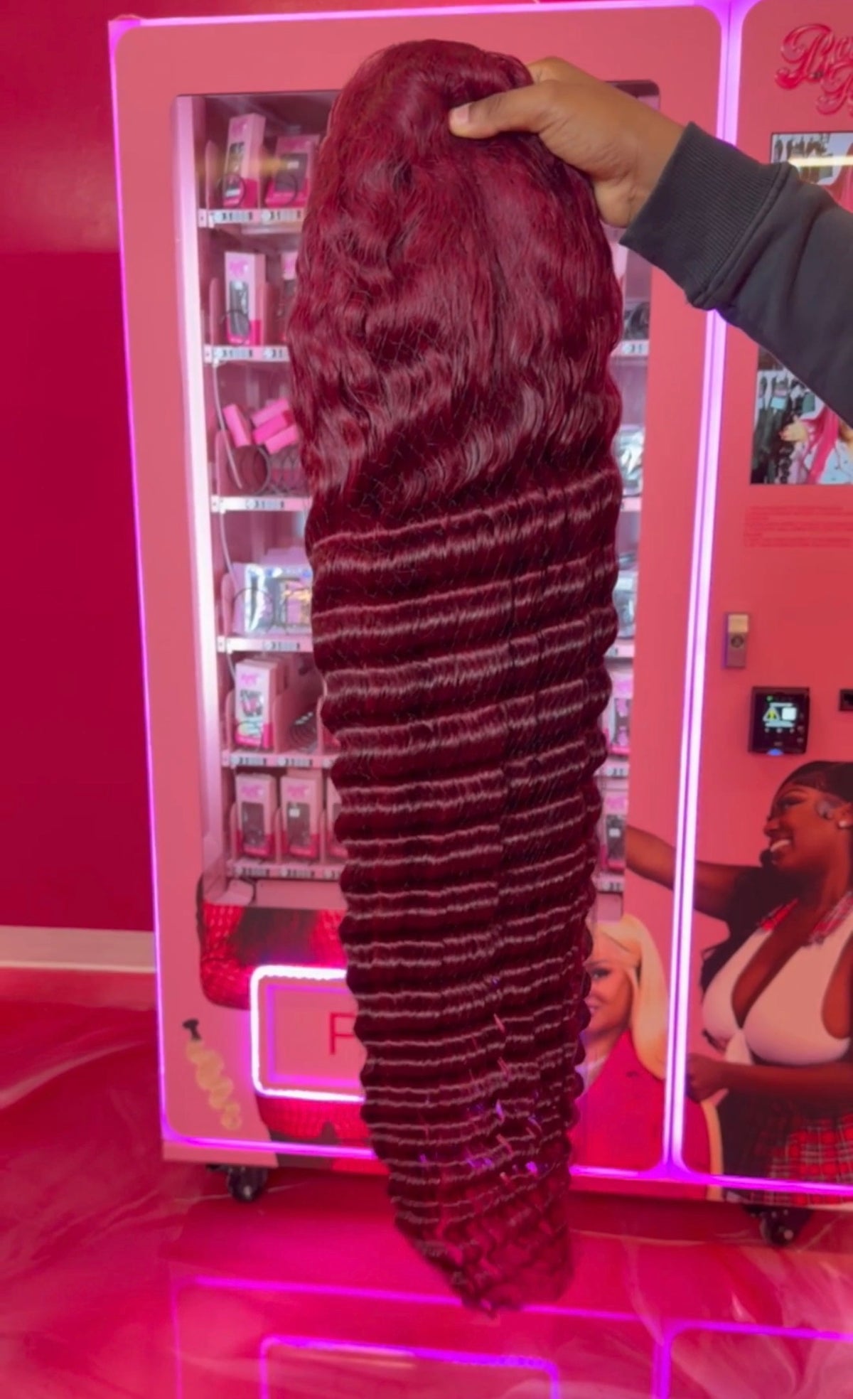 Red 30" HD Lace Wig ( Deep Wave )